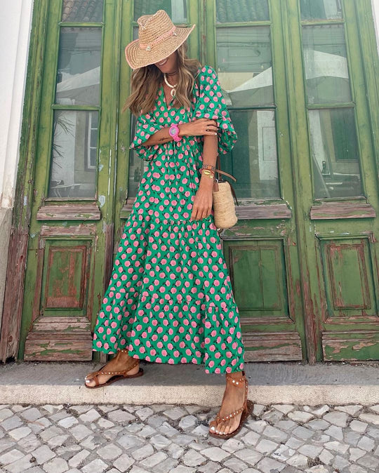 Eveline | Boho Maxi-jurk