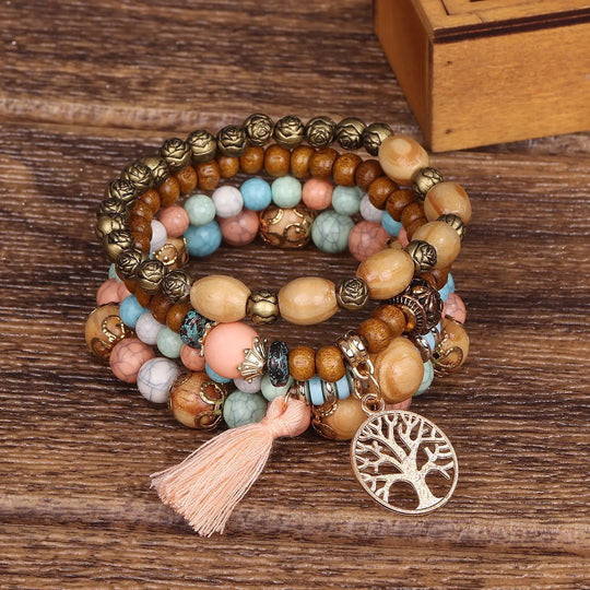 Indira | Boho-armbandenset