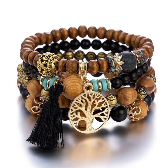 Indira | Boho-armbandenset