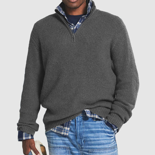 Darama - Pullover Business Casual met Rits